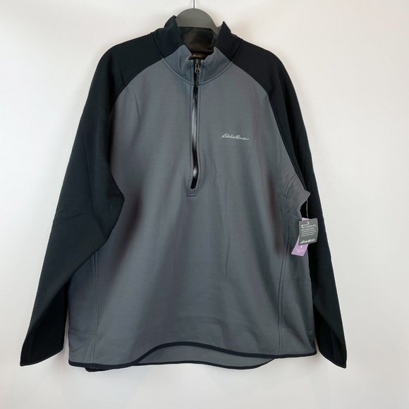 Eddie Bauer Outpace Storm HZ Mock 1/2-Zip Dark Smoke First Ascent XXL 2XL - Picture 1 of 9